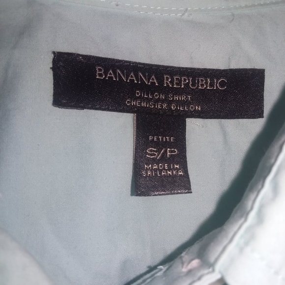 👵 3/$30 Teal Banana Republic Button Up Top Dillon Shirt Size S - Picture 3 of 4